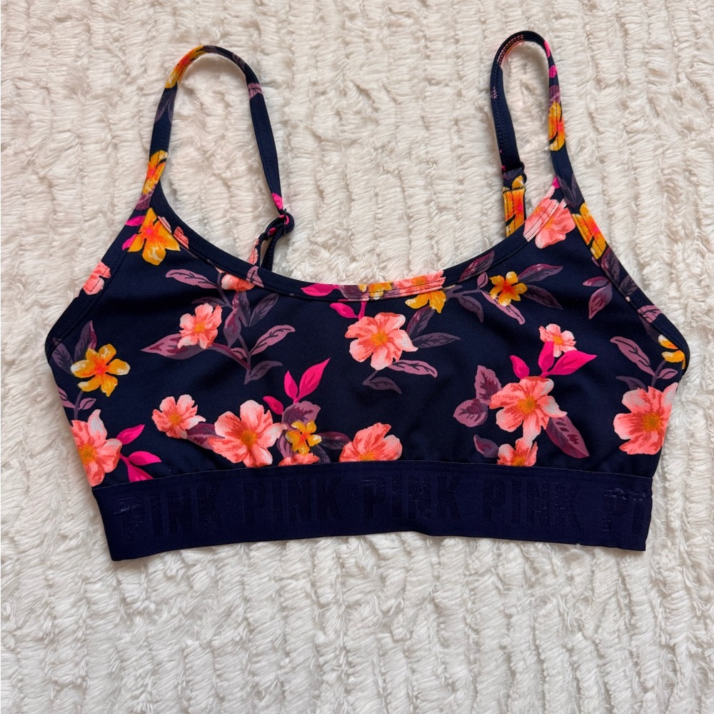 PINK Floral Print Women's Bralette